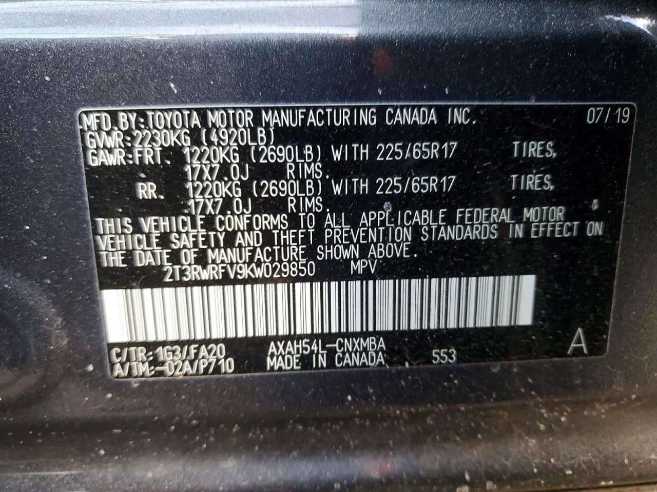 2019 TOYOTA RAV4