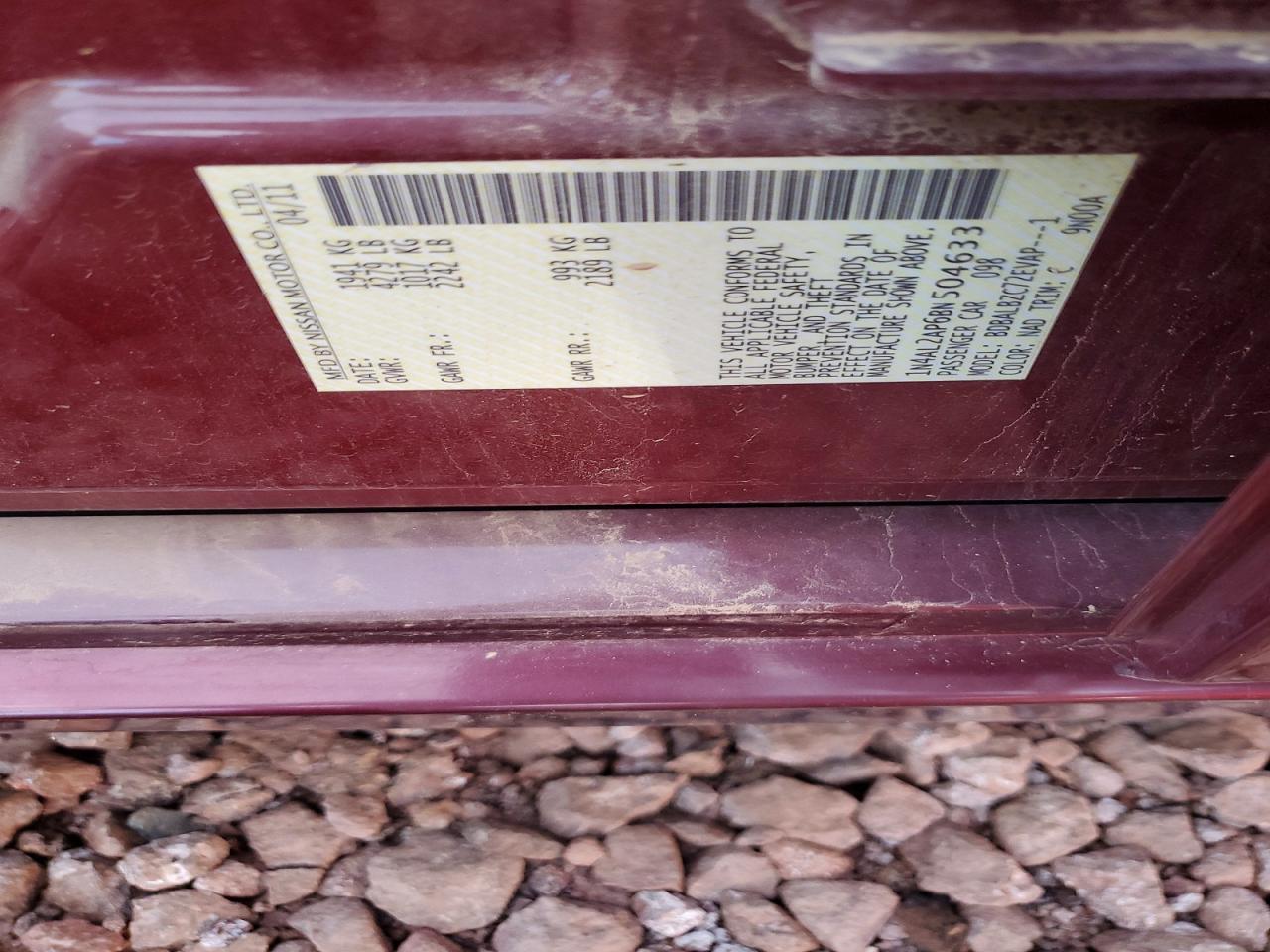 2011 NISSAN ALTIMA