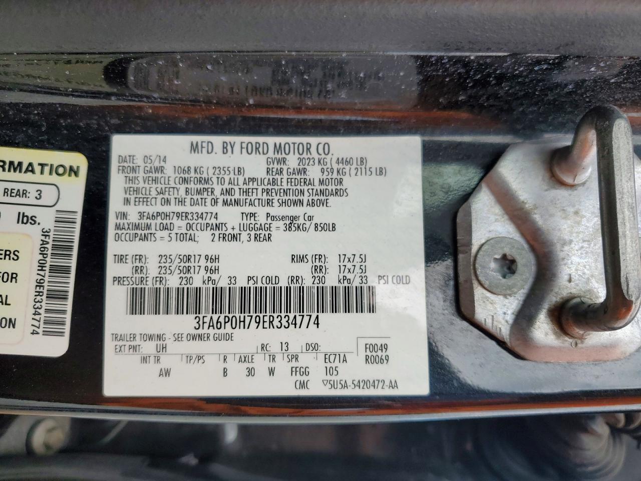 2014 FORD FUSION