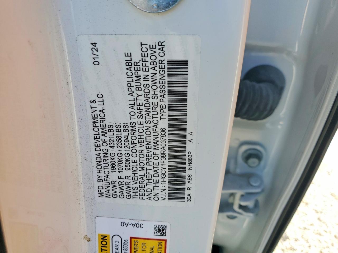 2024 HONDA ACCORD