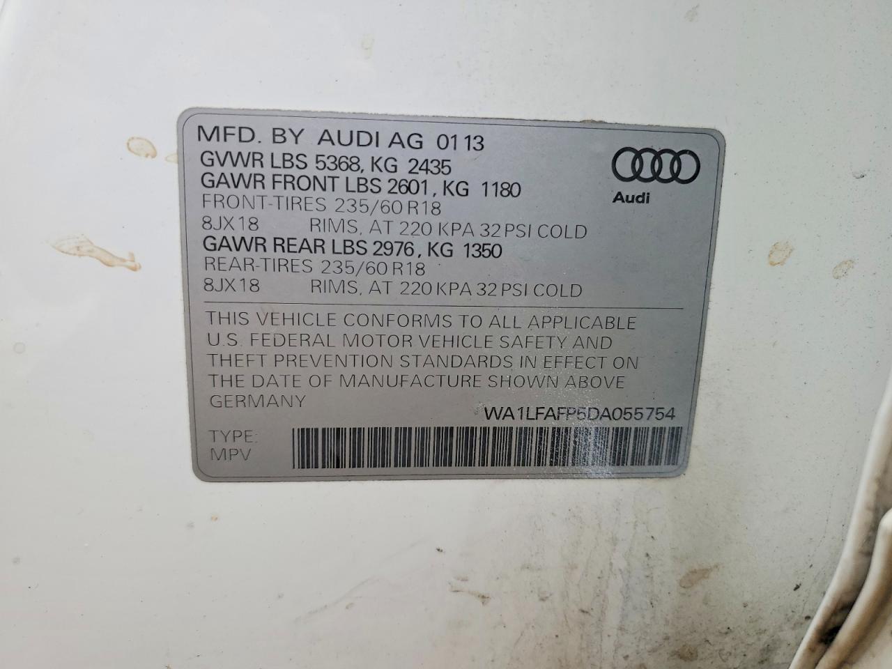 2013 AUDI Q5