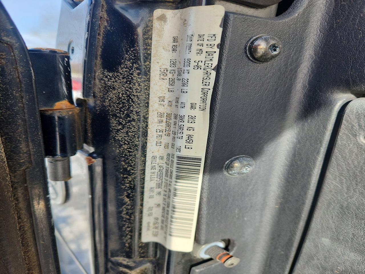 2005 JEEP WRANGLER