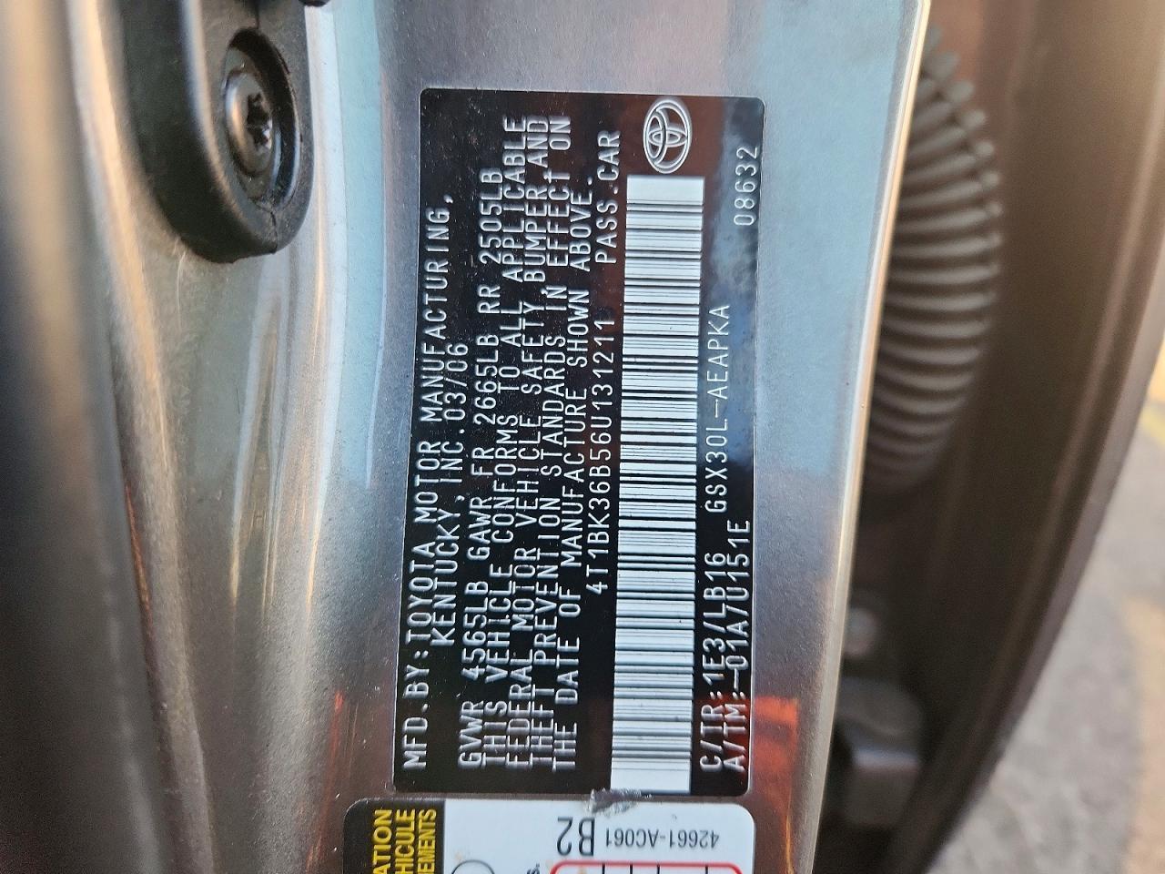 2006 TOYOTA Avalon