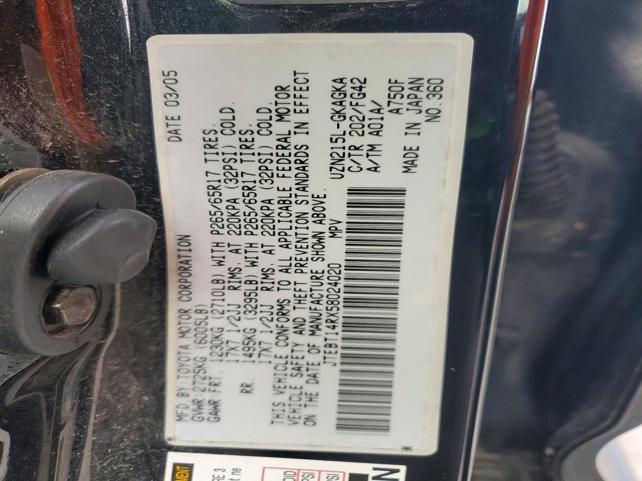 2005 TOYOTA 4Runner