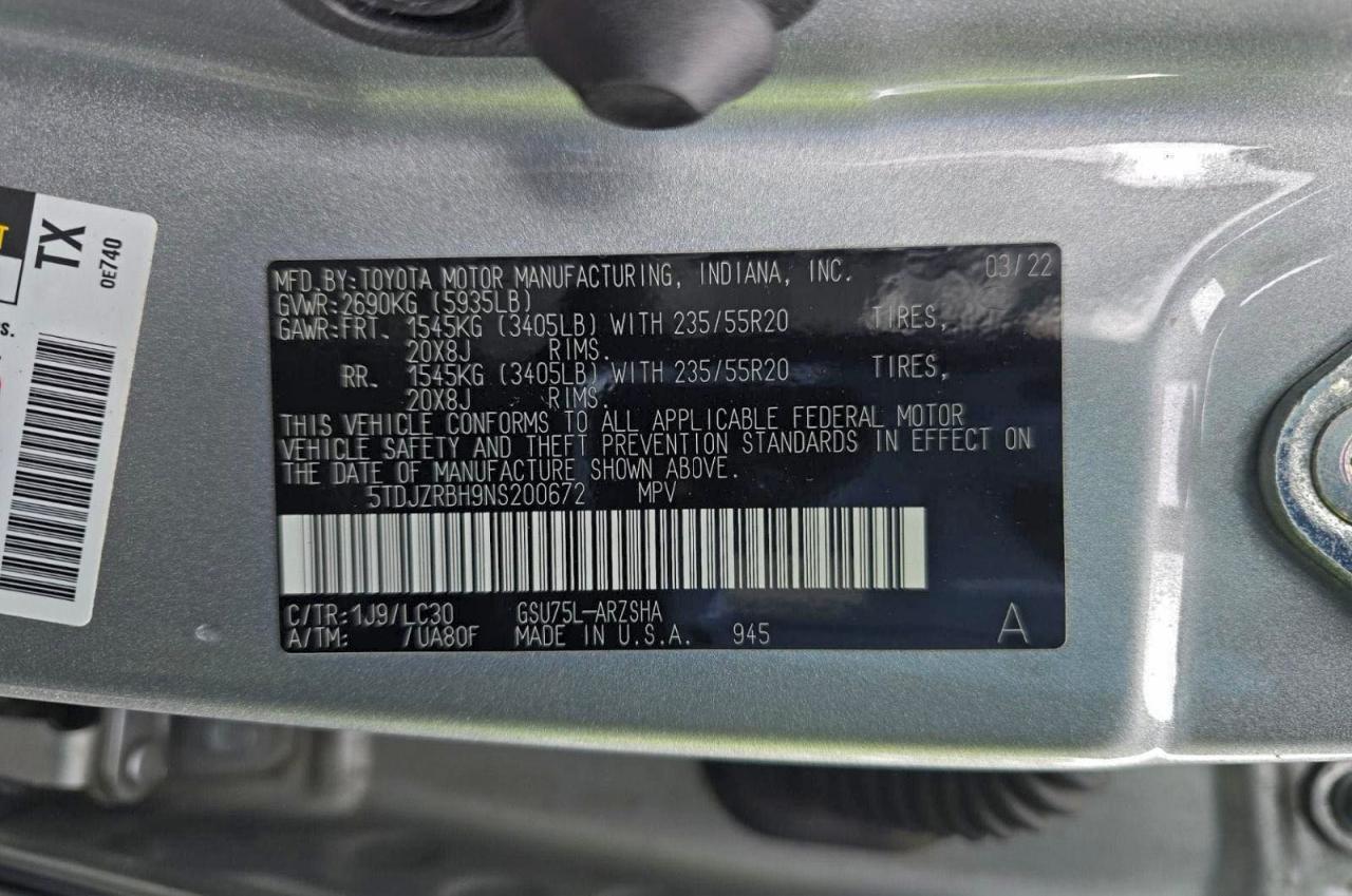 2022 TOYOTA HIGHLANDER