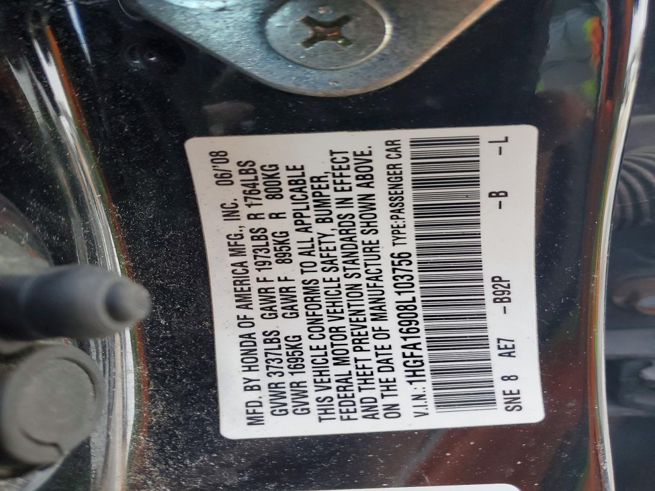2008 HONDA CIVIC