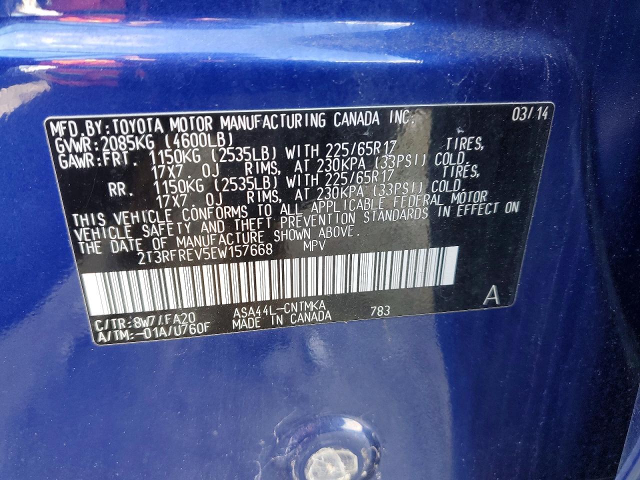 2014 TOYOTA RAV4