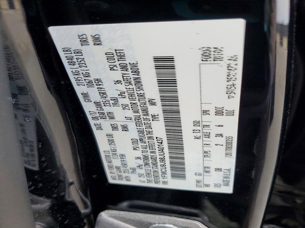 2018 FORD ESCAPE