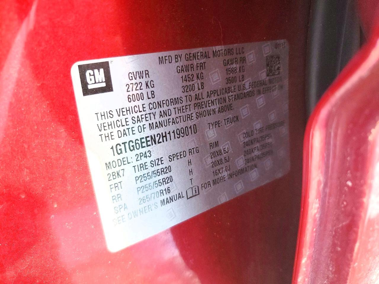 2017 GMC CANYON