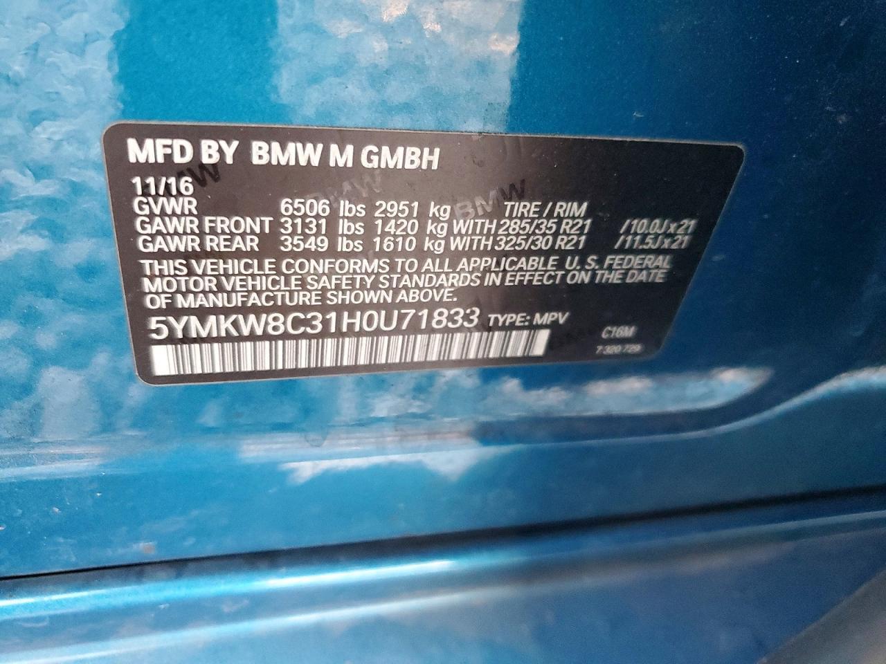 2017 BMW X6