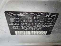 2013 HYUNDAI Azera