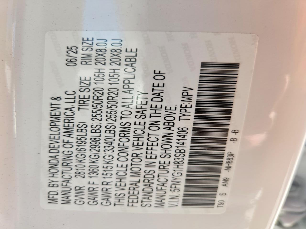 2025 HONDA PILOT