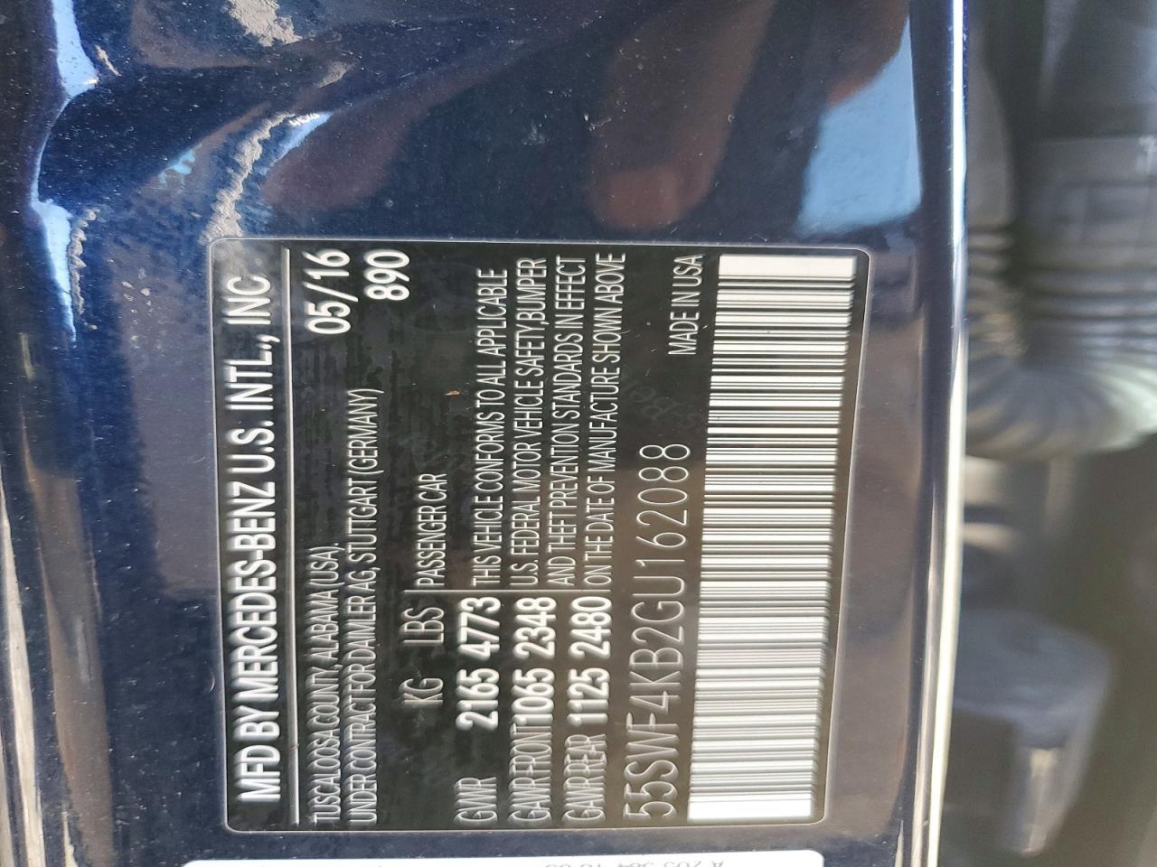 2016 MERCEDES-BENZ C-CLASS