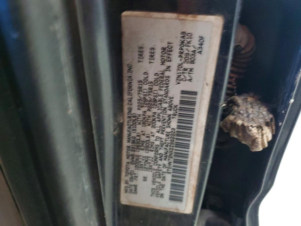 2002 TOYOTA TACOMA