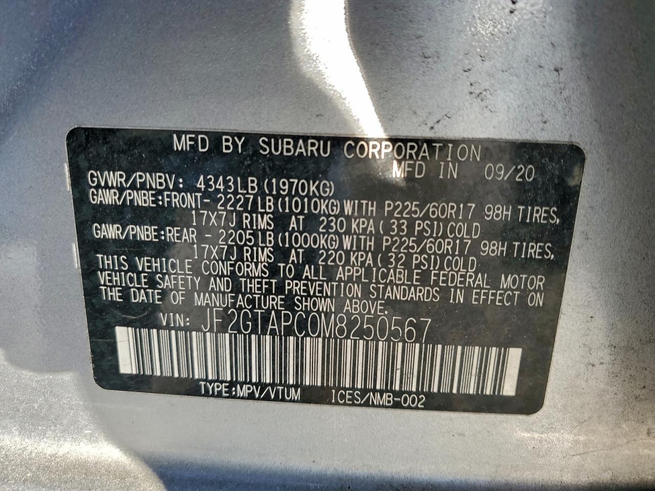 2021 SUBARU Crosstrek