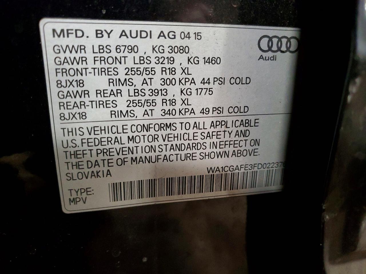 2015 AUDI Q7