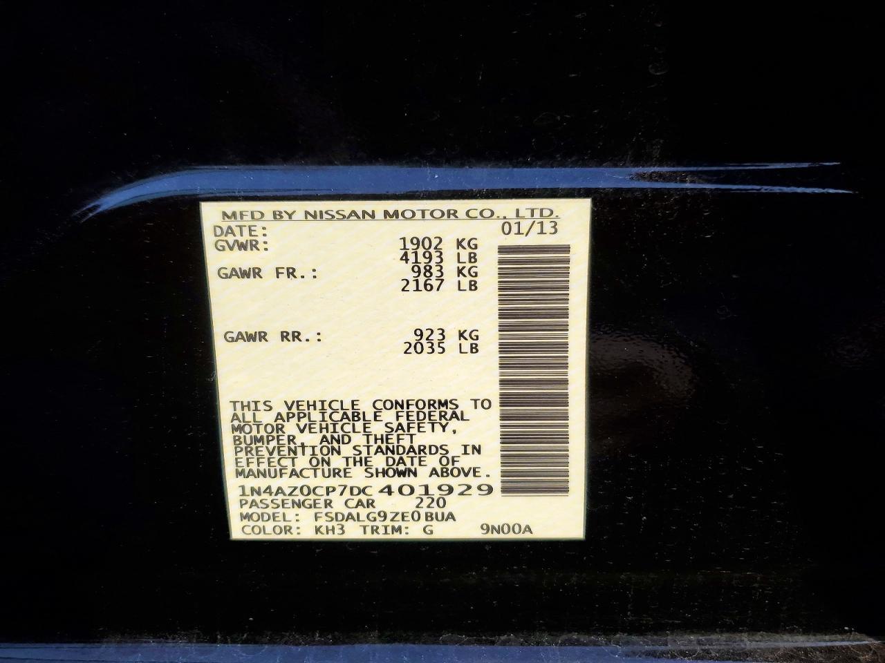 2013 NISSAN LEAF
