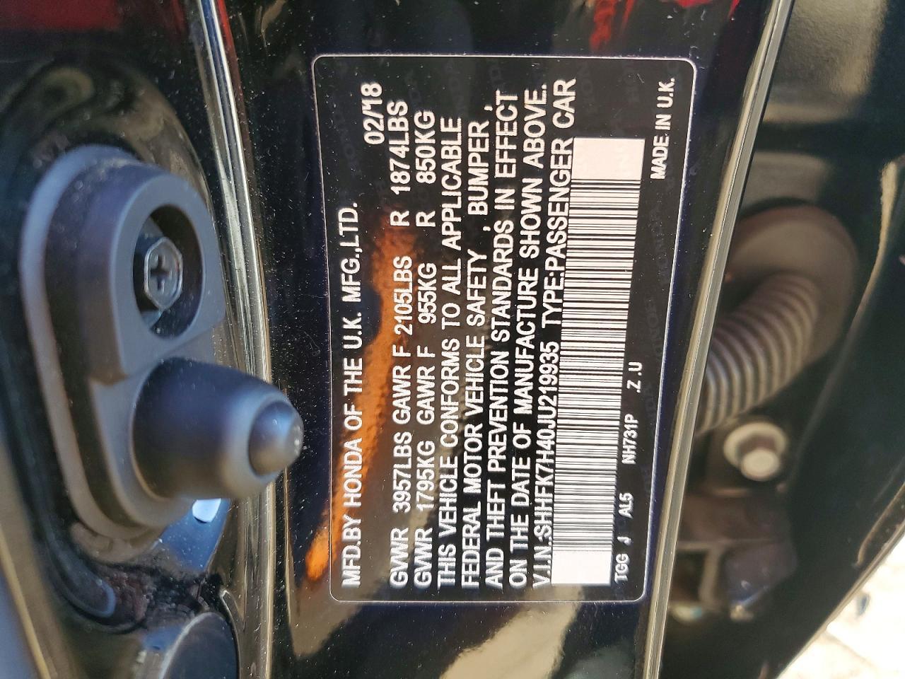 2018 HONDA CIVIC