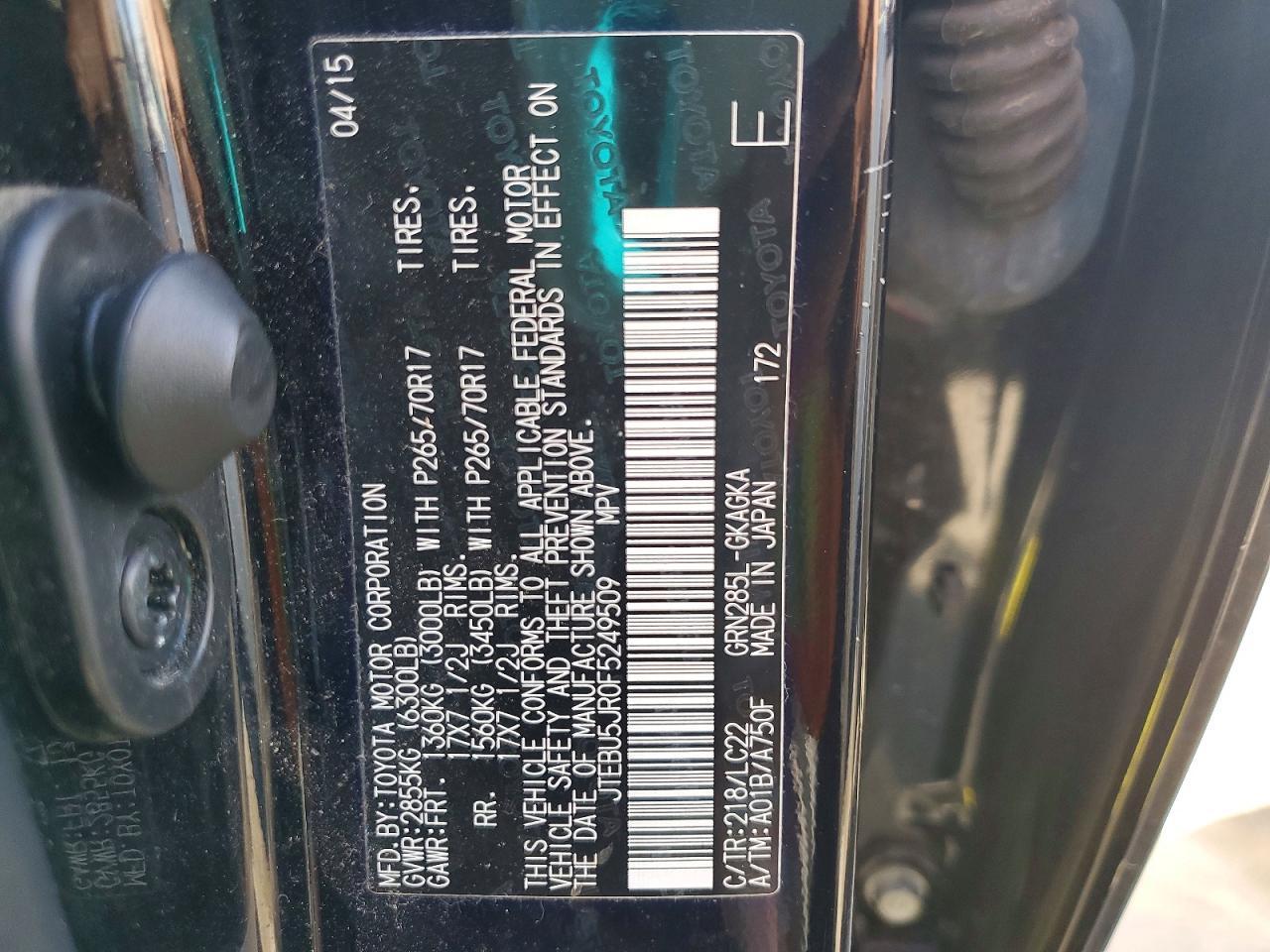 2015 TOYOTA 4Runner