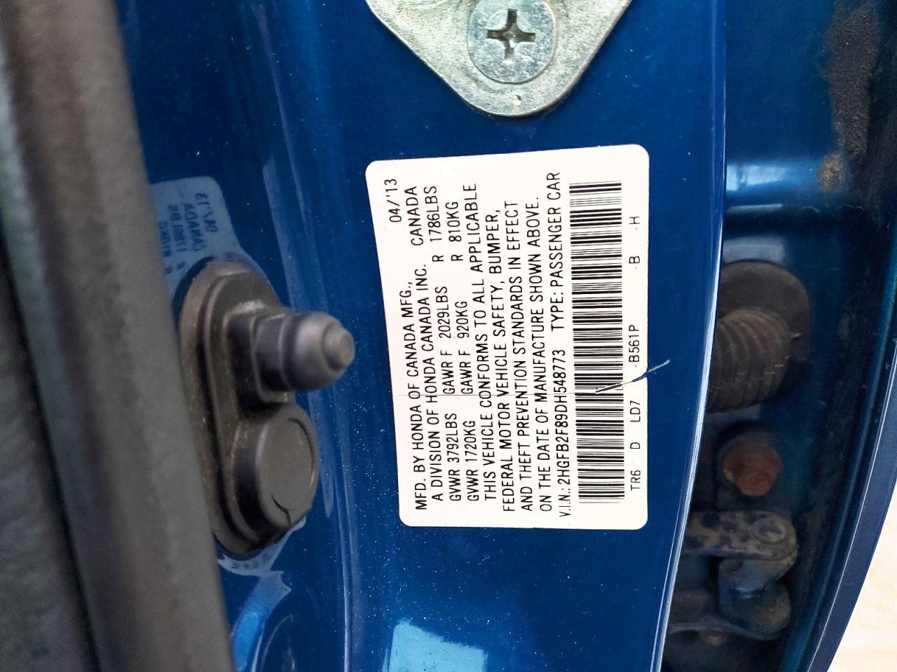 2013 HONDA CIVIC