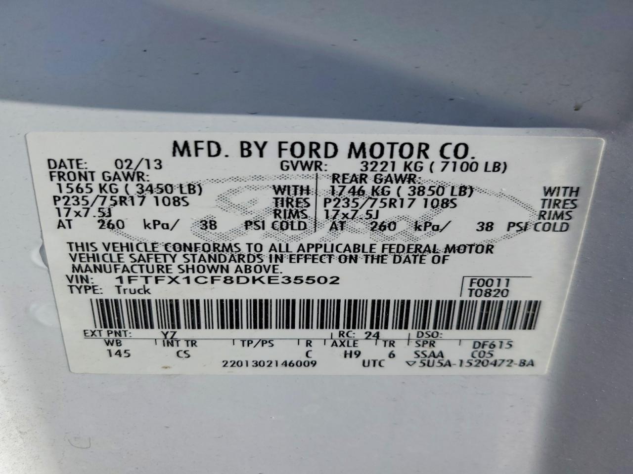 2013 FORD F-150