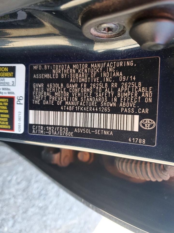 2014 TOYOTA CAMRY