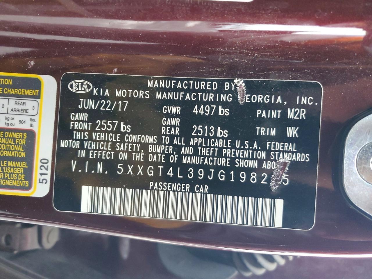2018 KIA OPTIMA