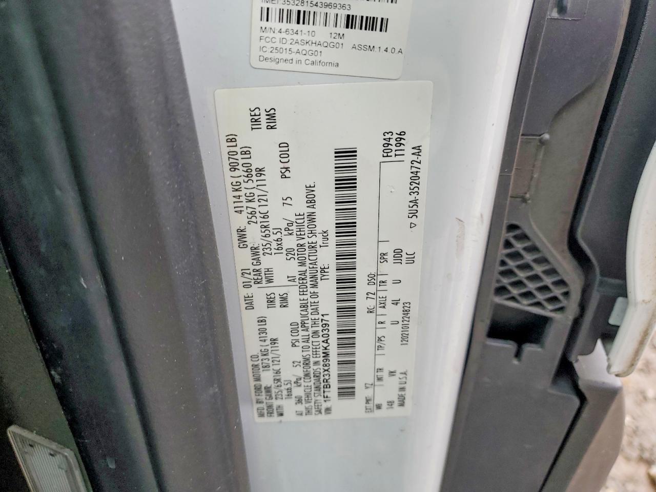 2021 FORD Transit