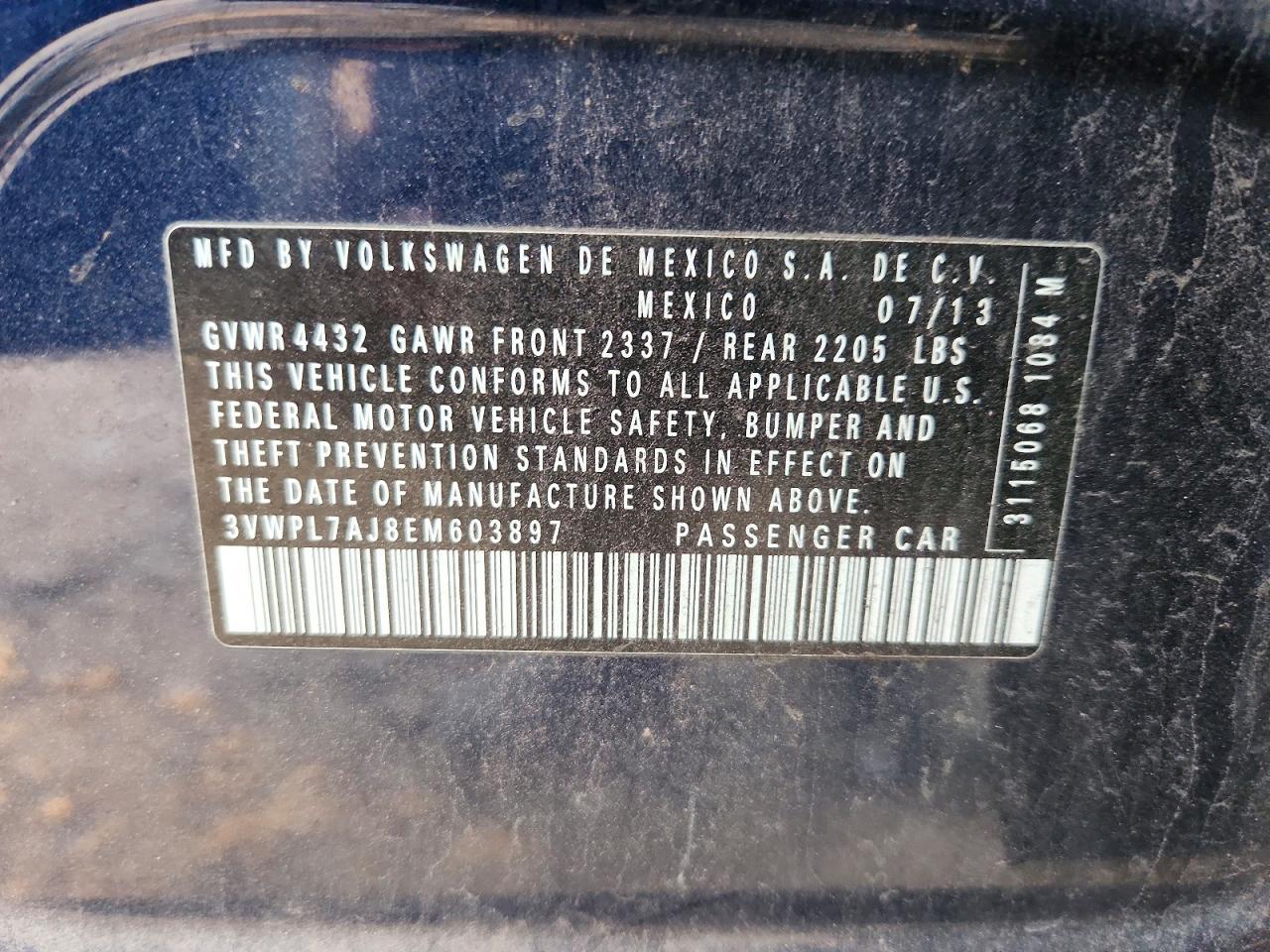 2014 VOLKSWAGEN JETTA