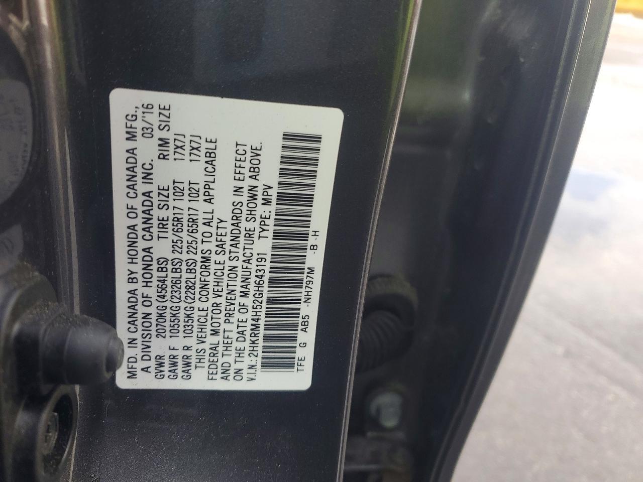 2016 HONDA CR-V