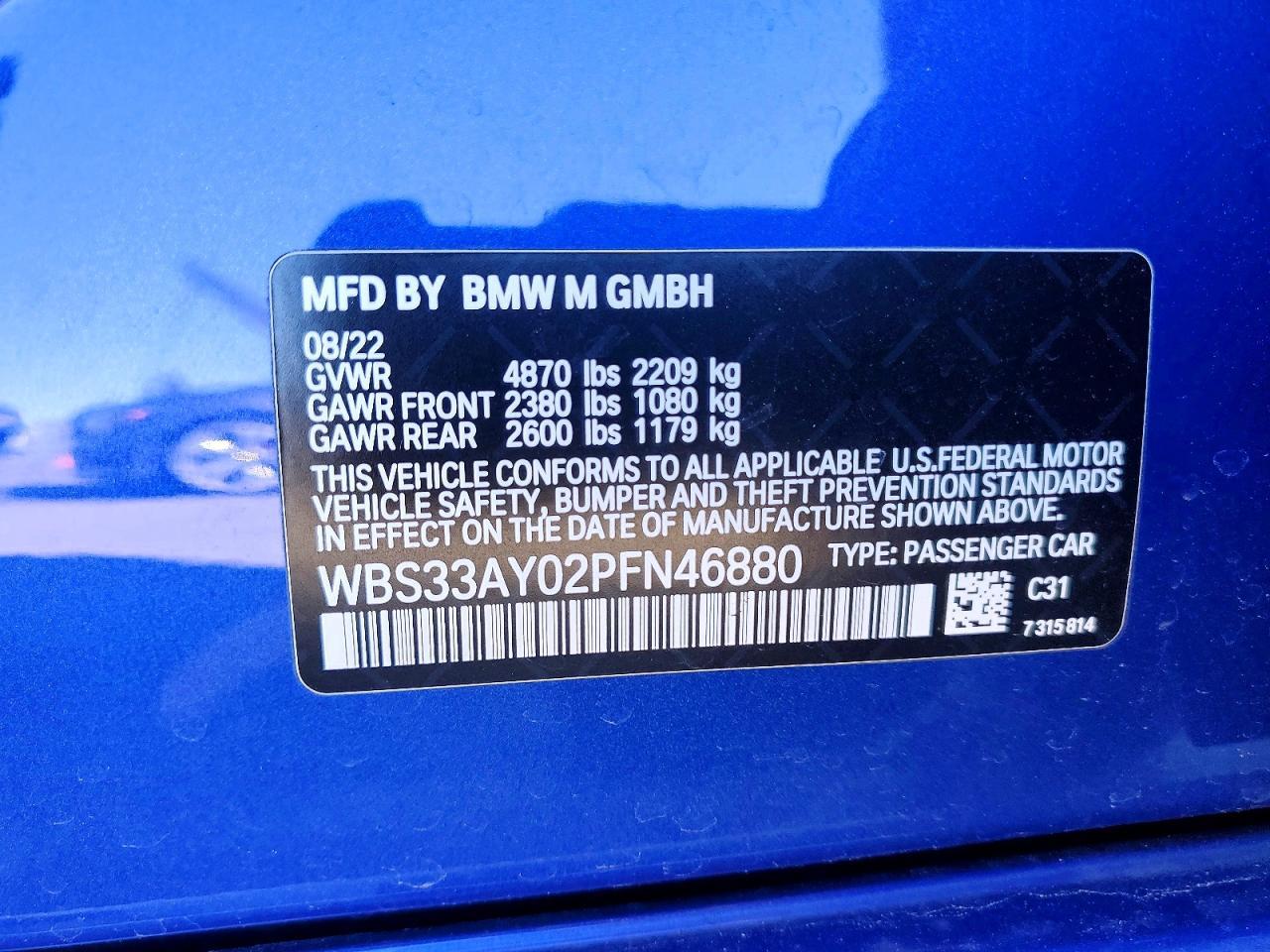 2023 BMW M3