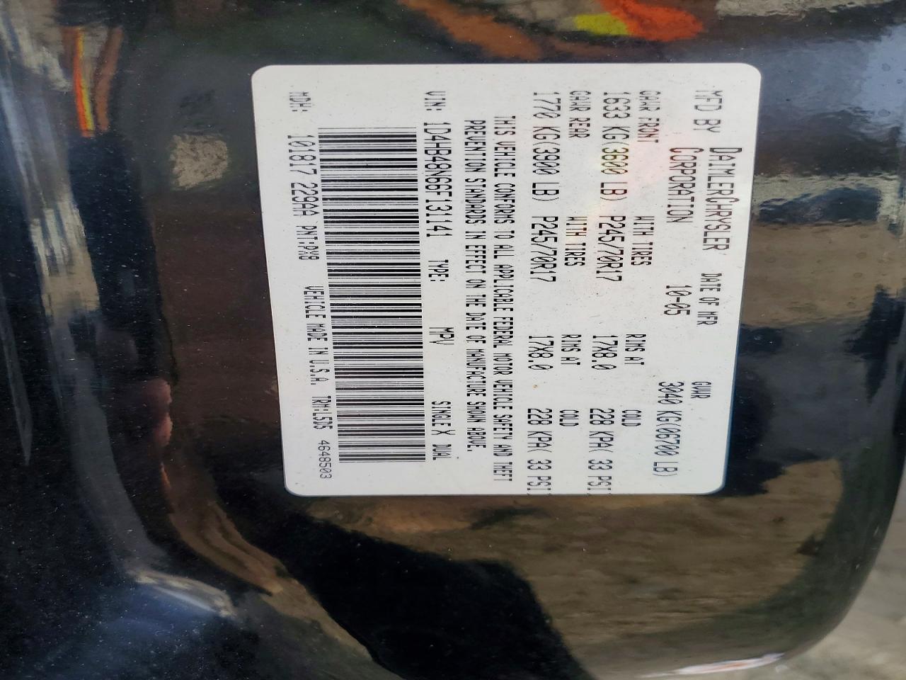 2006 DODGE DURANGO