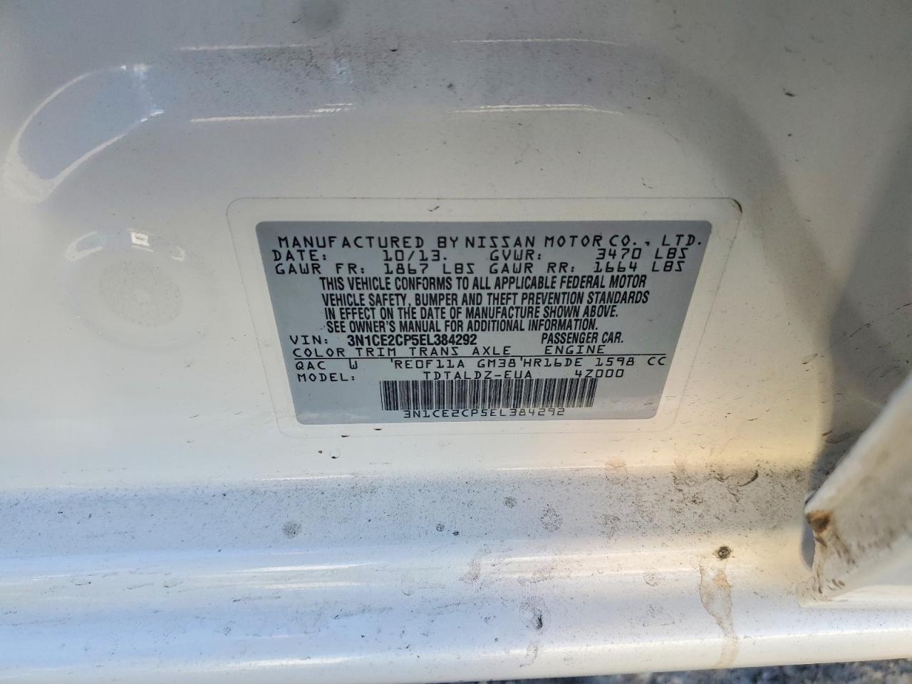 2014 NISSAN Versa Note