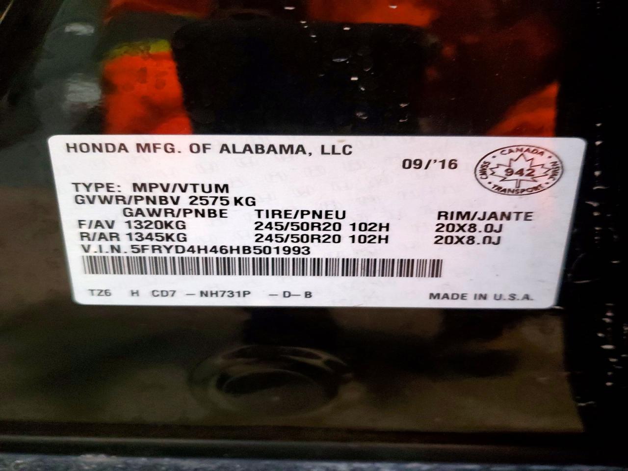 2017 ACURA MDX