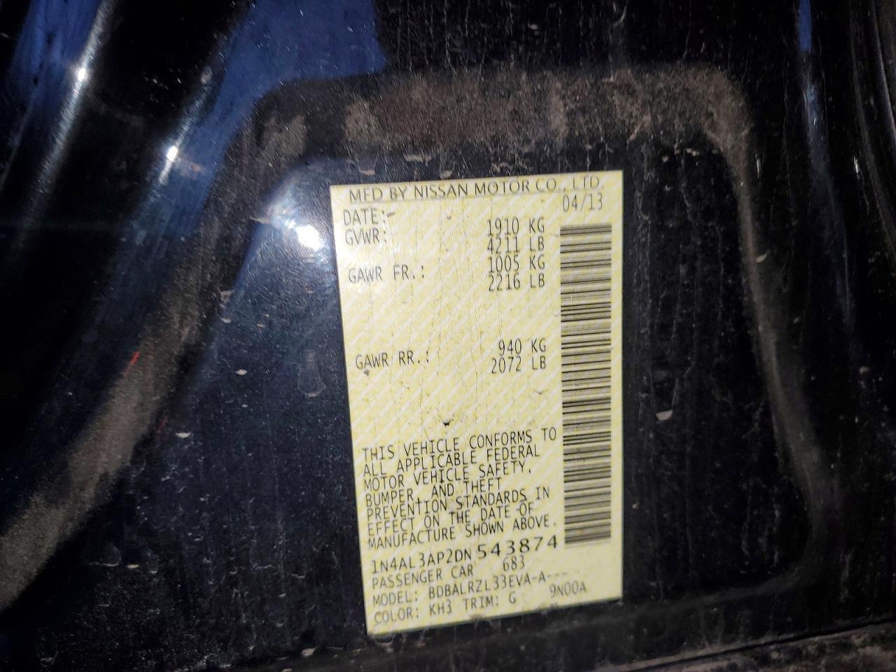 2013 NISSAN ALTIMA