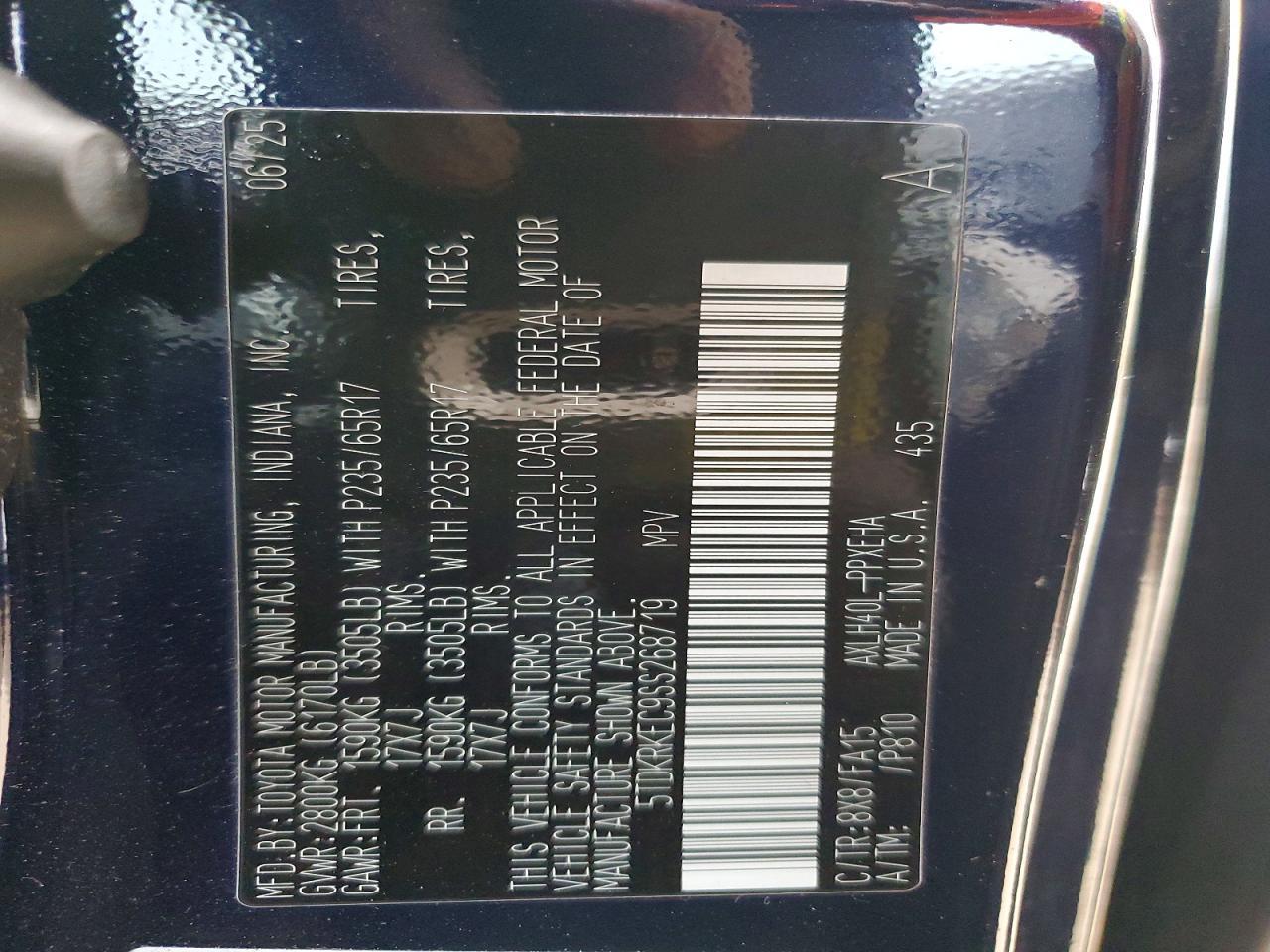 2025 TOYOTA SIENNA