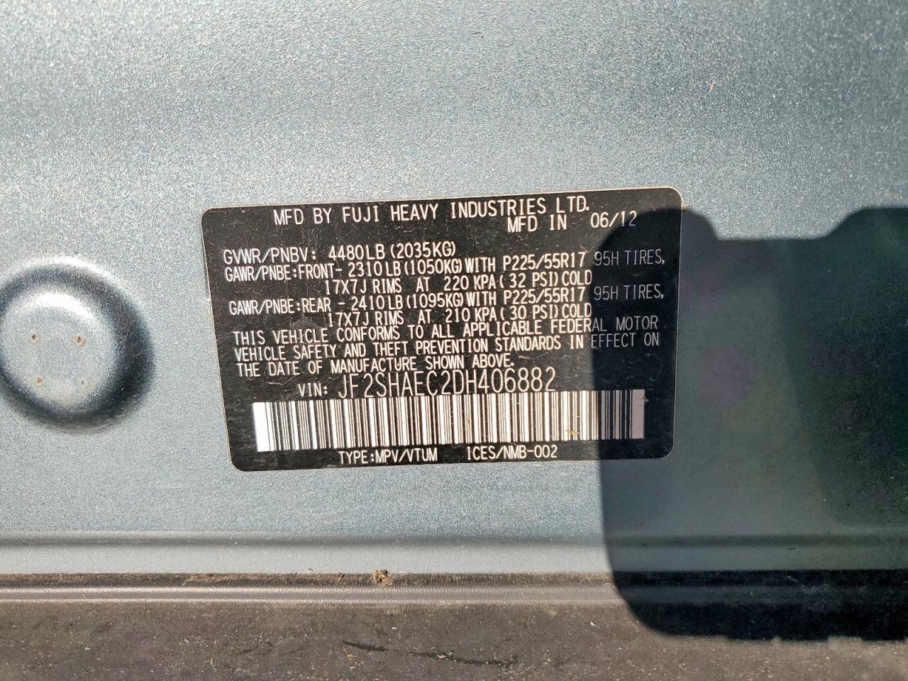 2013 SUBARU FORESTER