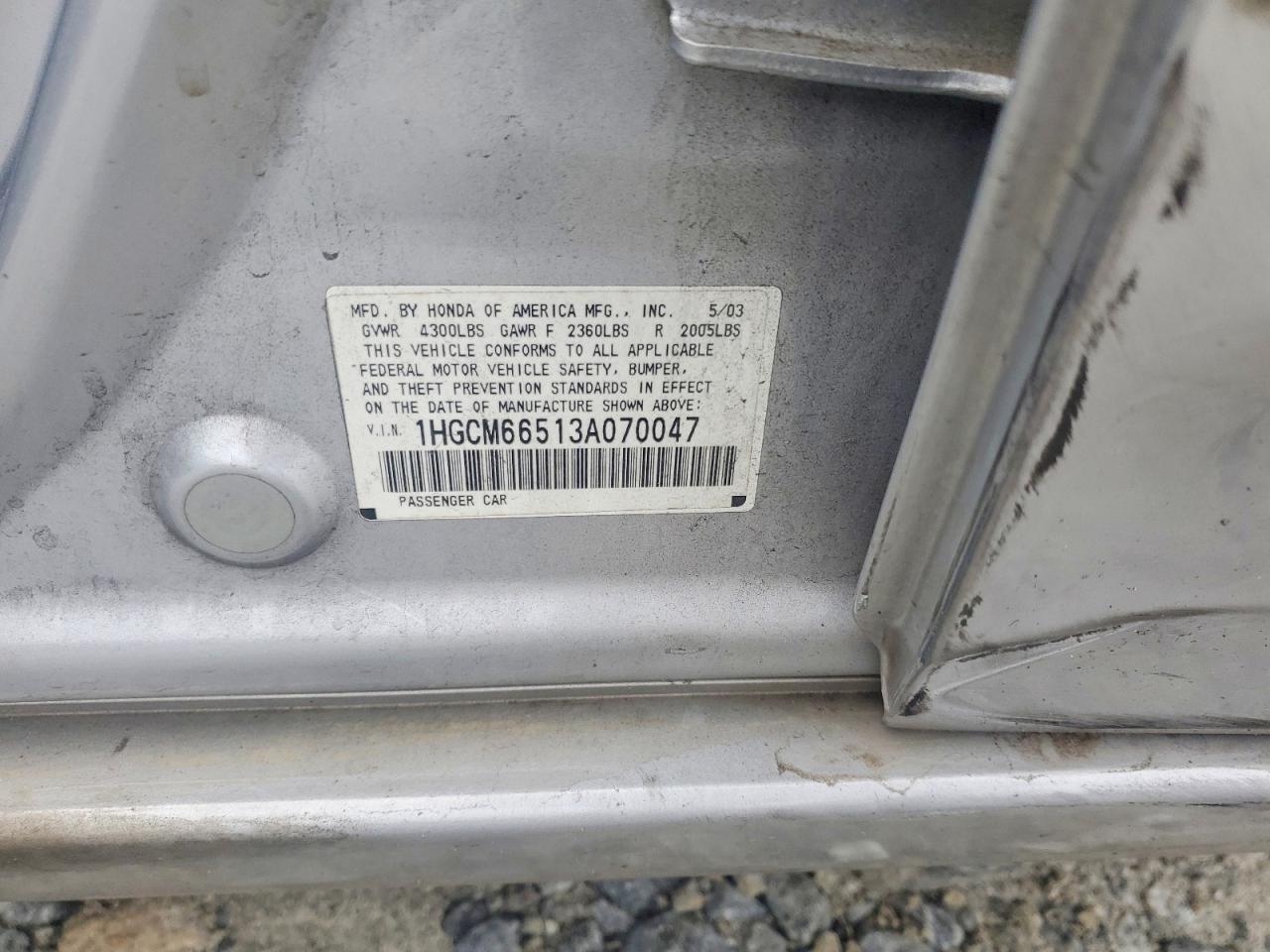 2003 HONDA ACCORD