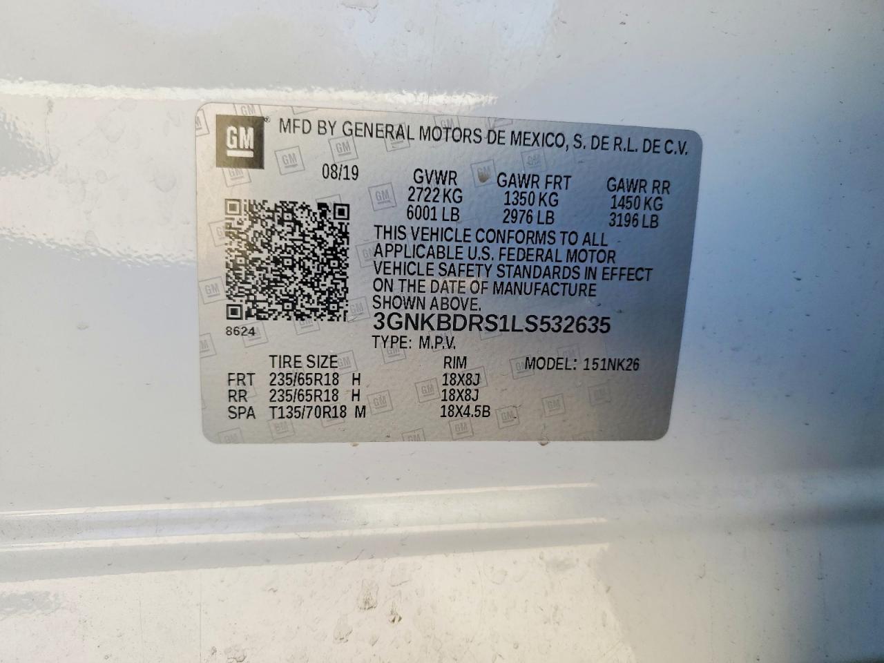 2020 CHEVROLET BLAZER