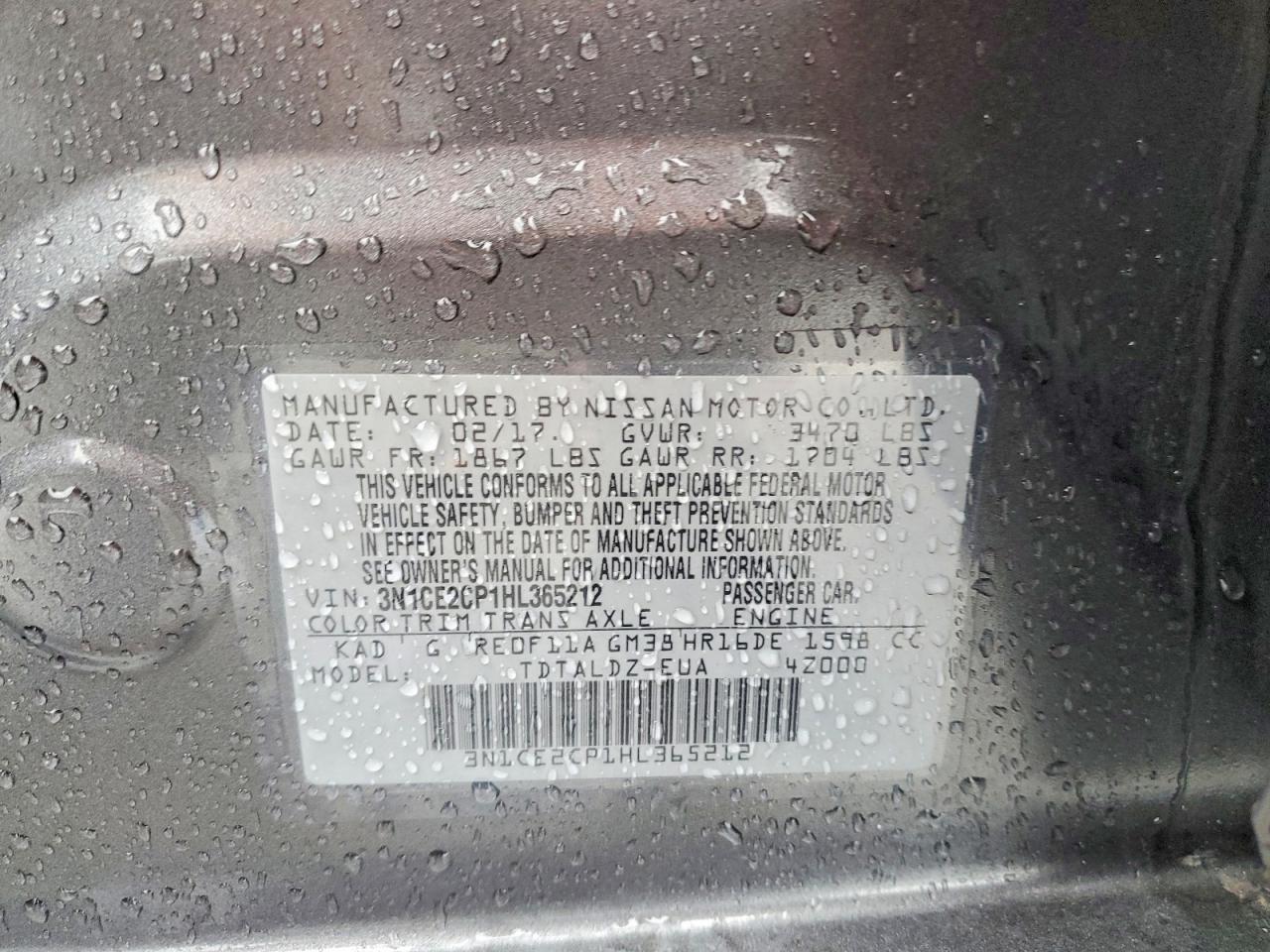 2017 NISSAN Versa Note