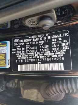 2015 KIA SORENTO
