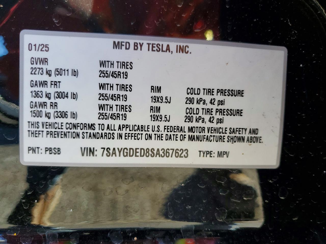 2025 TESLA MODEL Y