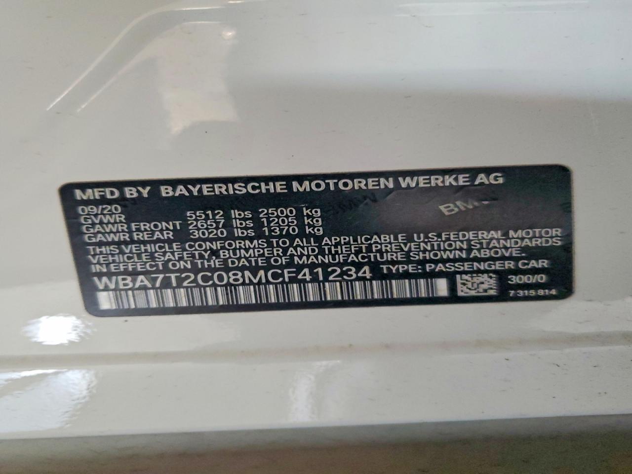 2021 BMW 7 series