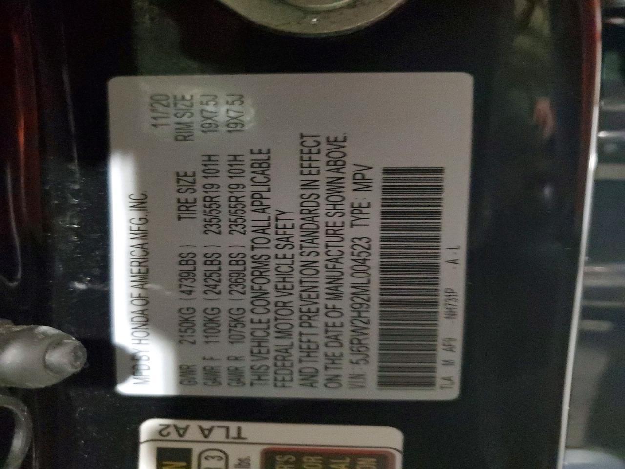 2021 HONDA CR-V