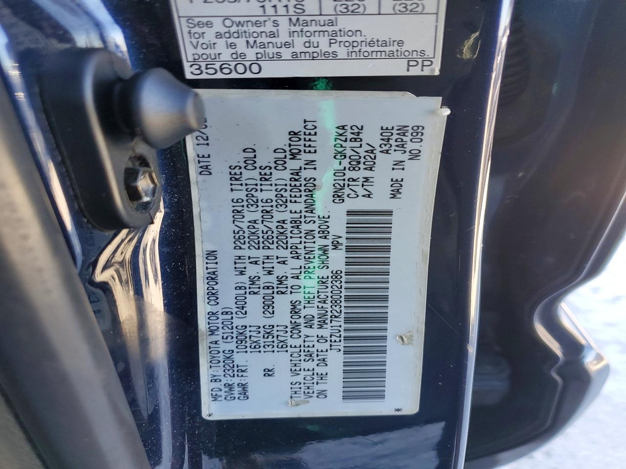 2003 TOYOTA 4Runner