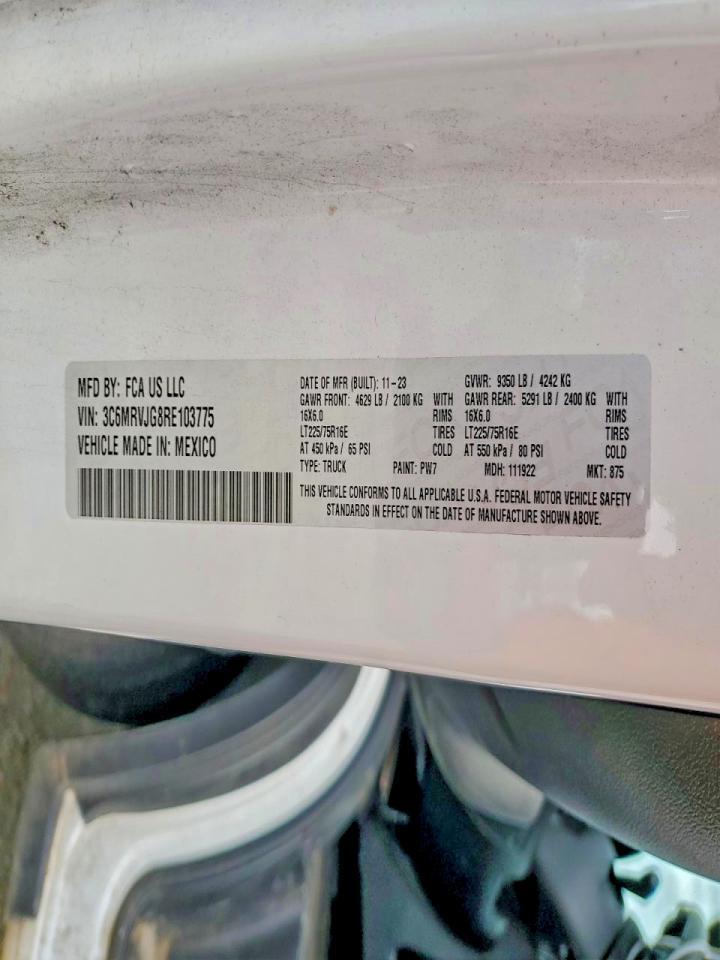 2024 RAM ProMaster 3500