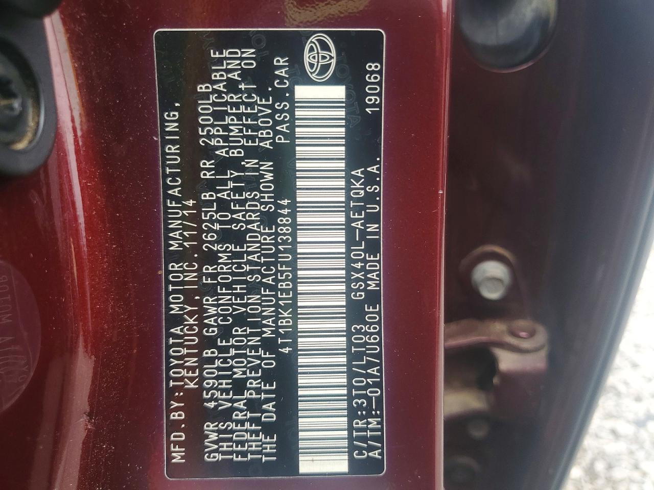 2015 TOYOTA Avalon