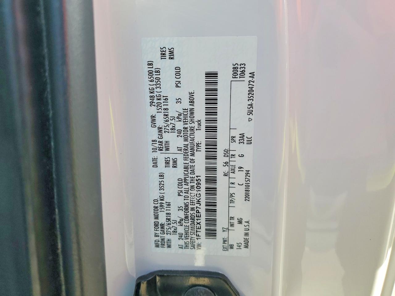 2018 FORD F-150