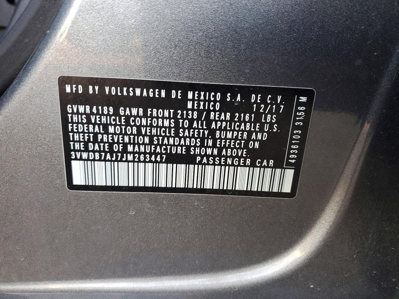 2018 VOLKSWAGEN JETTA