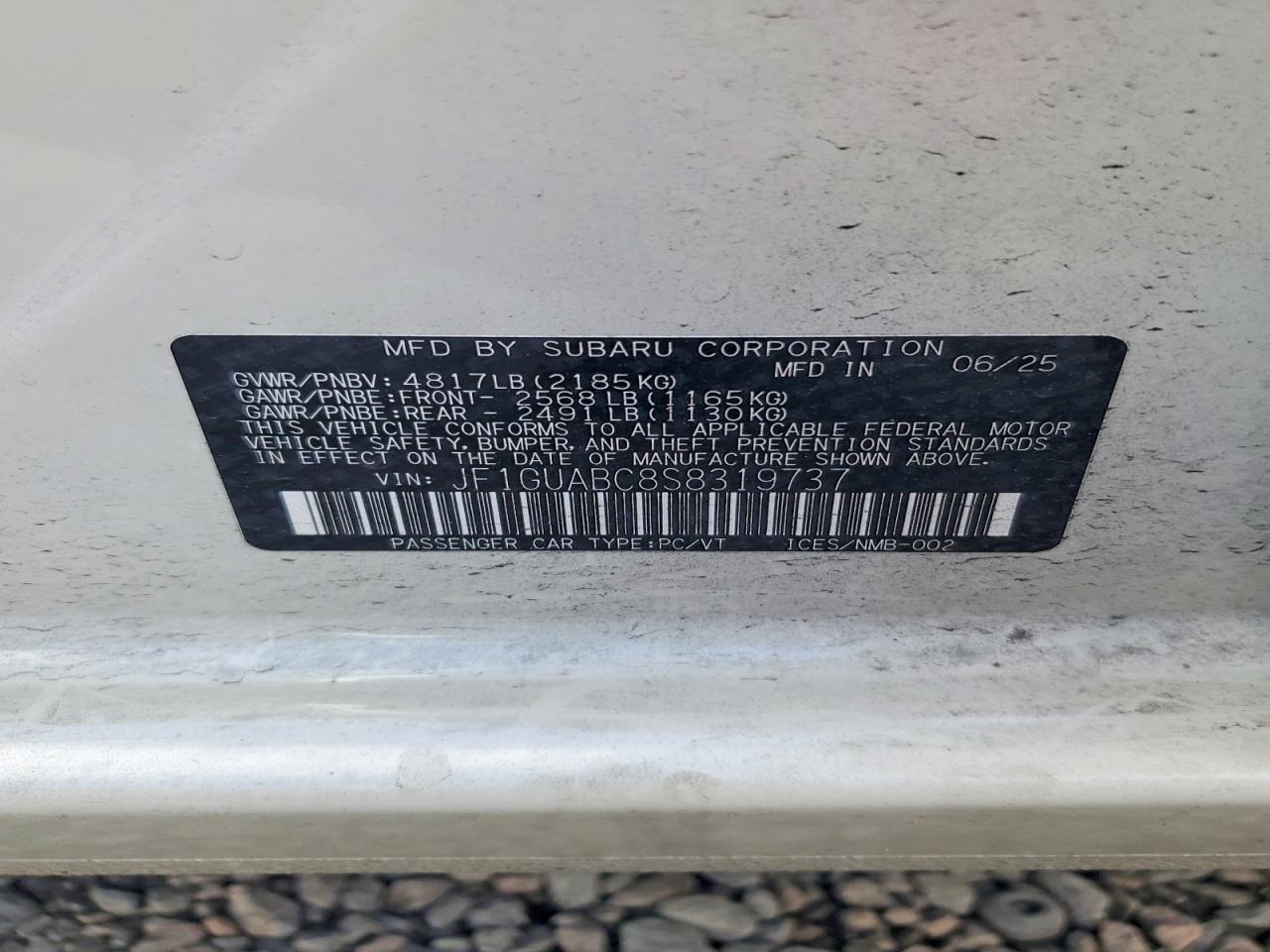 2025 SUBARU IMPREZA